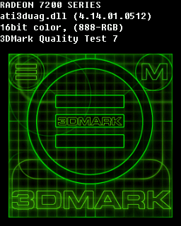 Quality Test 7 - ATI Radeon 7200 R6 SD32M