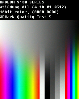 Quality Test 5 - ATI Radeon 9100 128M DDR V D VO