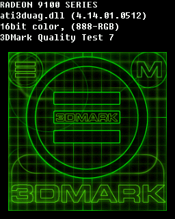 Quality Test 7 - ATI Radeon 9100 128M DDR V D VO