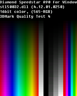 Quality Test 4 - Diamond SpeedStar A90 S3 Savage4 16MB