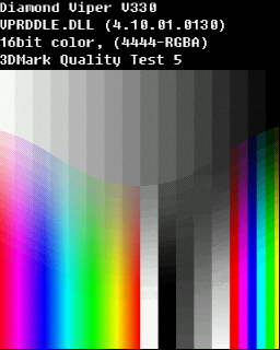 Quality Test 5 - Diamond Viper V330 AGP 4MB Riva 128