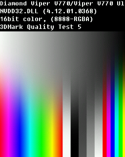 Quality Test 5 - Diamond Viper V770 ATX AGP 32MB