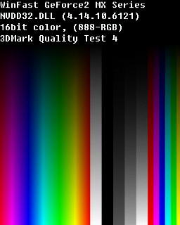 Quality Test 4 - Nvidia Geforce 2 MX 400 SP6800 64MB DDR 64bit