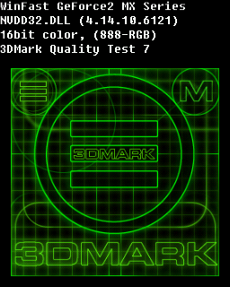 Quality Test 7 - Nvidia Geforce 2 MX 400 SP6800 64MB DDR 64bit