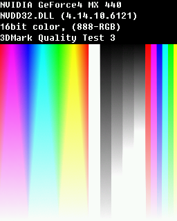 Quality Test 3 - Nvidia Geforce 4 MX 440SE SP7100 64MB DDR 64bit