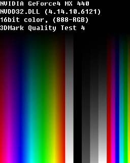 Quality Test 4 - Nvidia Geforce 4 MX 440SE SP7100 64MB DDR 64bit