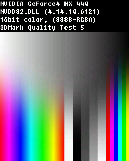 Quality Test 5 - Nvidia Geforce 4 MX 440SE SP7100 64MB DDR 64bit
