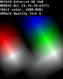 Quality Test 6 - Nvidia Geforce 4 MX 440SE SP7100 64MB DDR 64bit