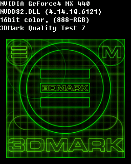 Quality Test 7 - Nvidia Geforce 4 MX 440SE SP7100 64MB DDR 64bit