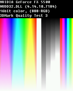 Quality Test 3 - Nvidia Geforce FX 5500 AGP8X 128MB TV OUT DVI