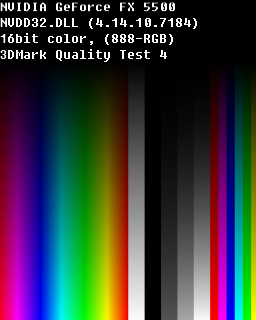 Quality Test 4 - Nvidia Geforce FX 5500 AGP8X 128MB TV OUT DVI