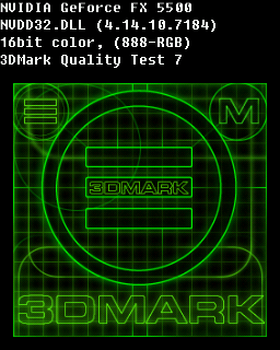 Quality Test 7 - Nvidia Geforce FX 5500 AGP8X 128MB TV OUT DVI