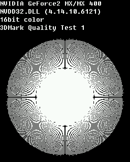 Quality Test 1 - PROLINK MVGA NVG11AM 400 64MB Geforce 2 MX 400