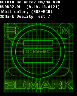 Quality Test 7 - PROLINK MVGA NVG11AM 400 64MB Geforce 2 MX 400