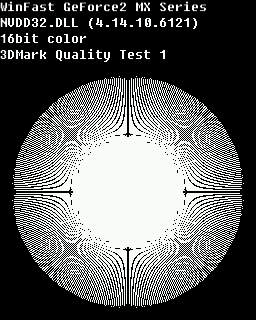 Quality Test 1 - PROLINK MVGA NVG11A 32MB Geforce 2 MX 400