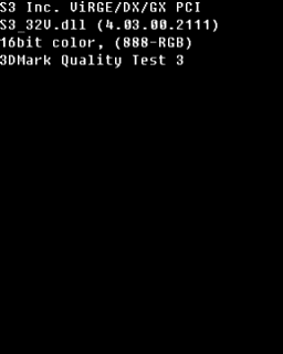 Quality Test 3 - S3 VIRGE GX Driver Version 4.03.00.2111-3.12.01