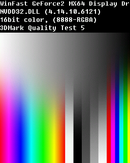 Quality Test 5 - WinFast Geforce2 MX64